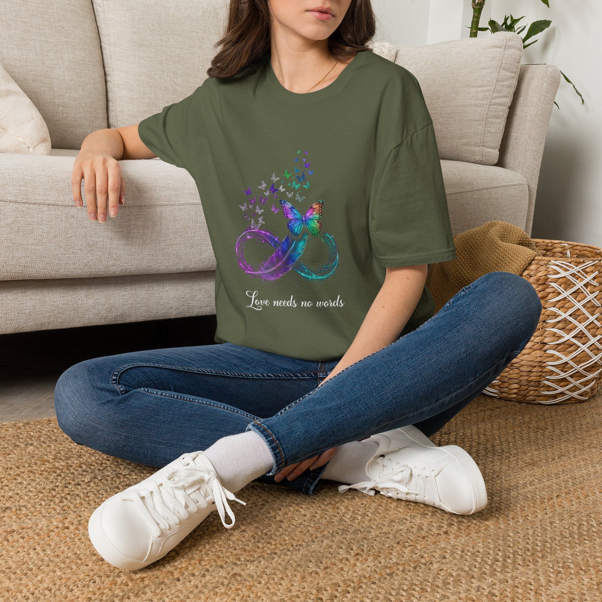 Butterfly Infinity T-Shirt — Love Needs No Words