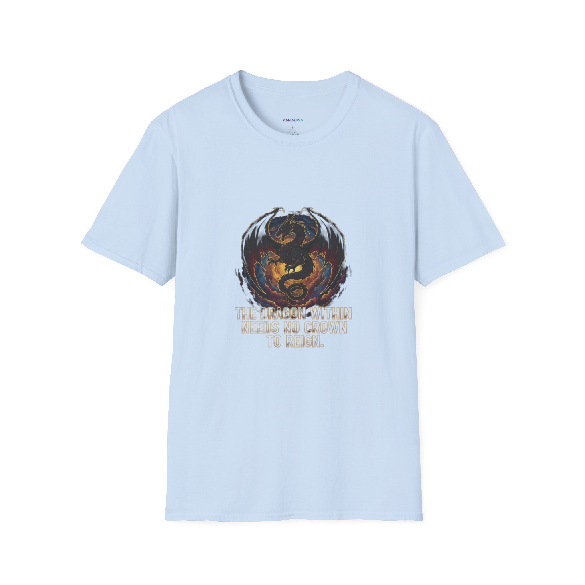 Men's Dragon Embrace Graphic T-Shirt | "You Are Stronger Than You Know" | DTG Inspirational Tee