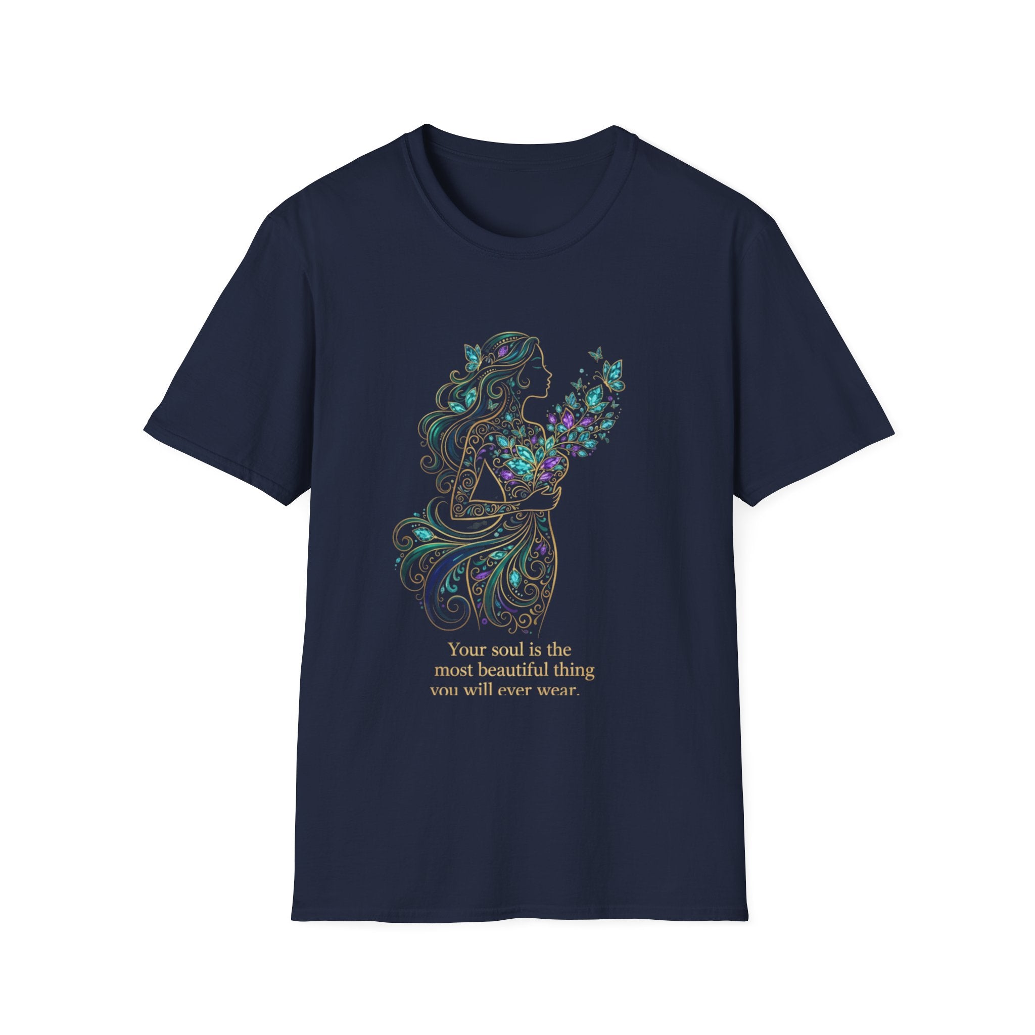 Floral Guitar Tee | DTG Printed Women's Graphic T-Shirt | Soul Quote Tee