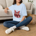 Women's Butterfly Rose T-Shirt — Vintage Floral Graphic Tee