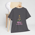 Merry Christmas Tree Graphic Tee | Festive Ornament Holiday Shirt | Unisex DTG