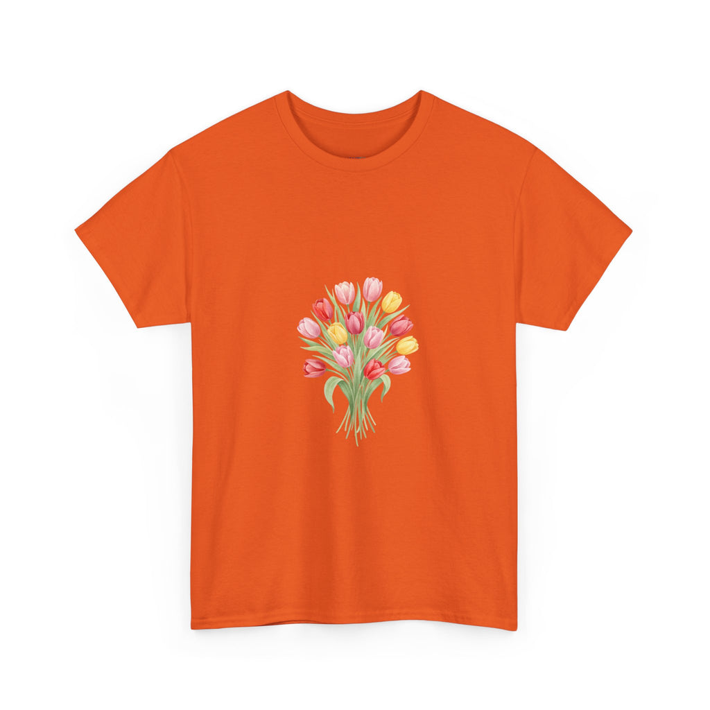 Tulip Bouquet Tee — Women's Watercolor Floral DTG Graphic T-Shirt