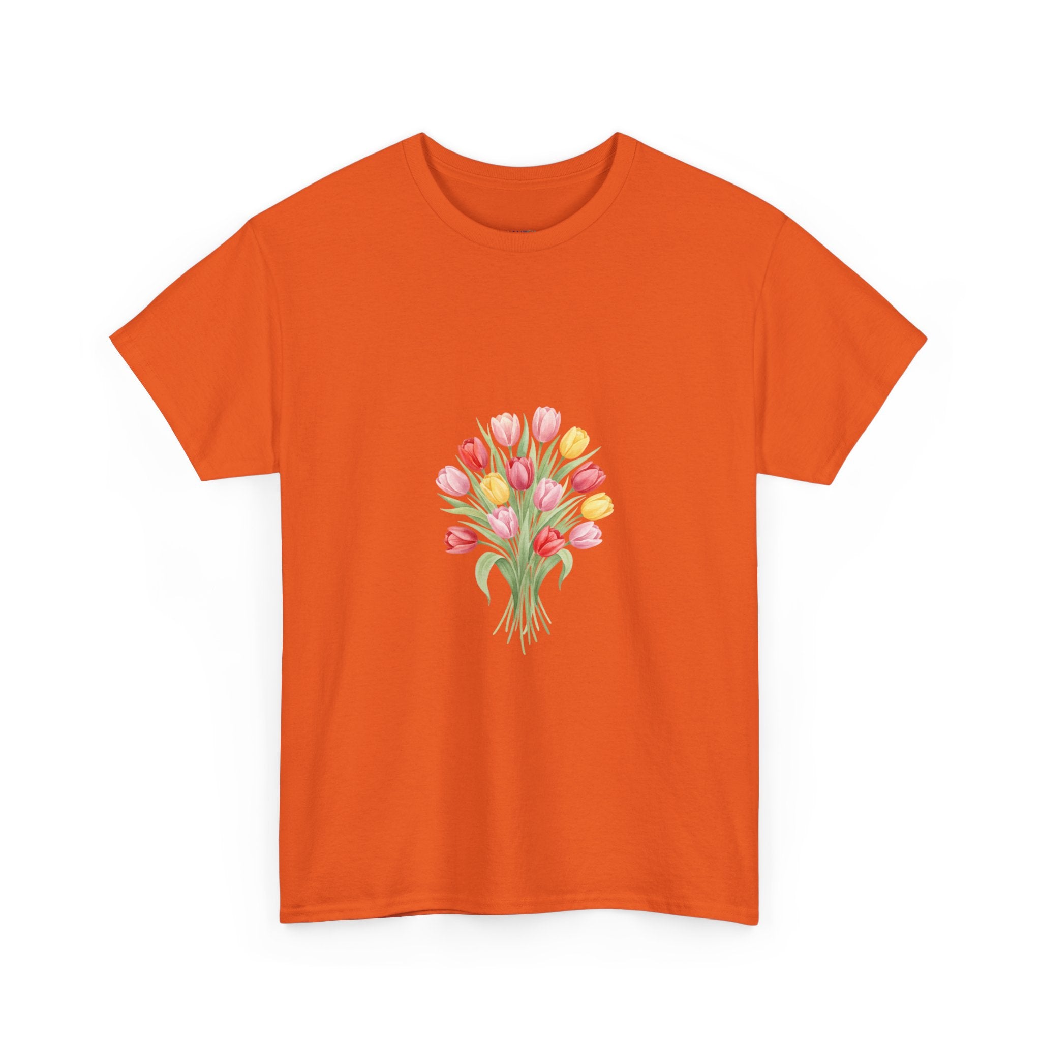 Tulip Bouquet Tee — Women's Watercolor Floral DTG Graphic T-Shirt