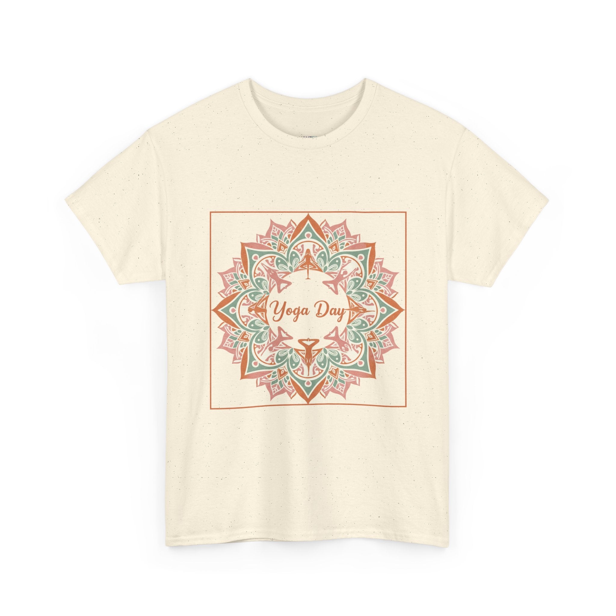 Yoga Day Mandala T-Shirt — Floral Spiritual Yoga Tee