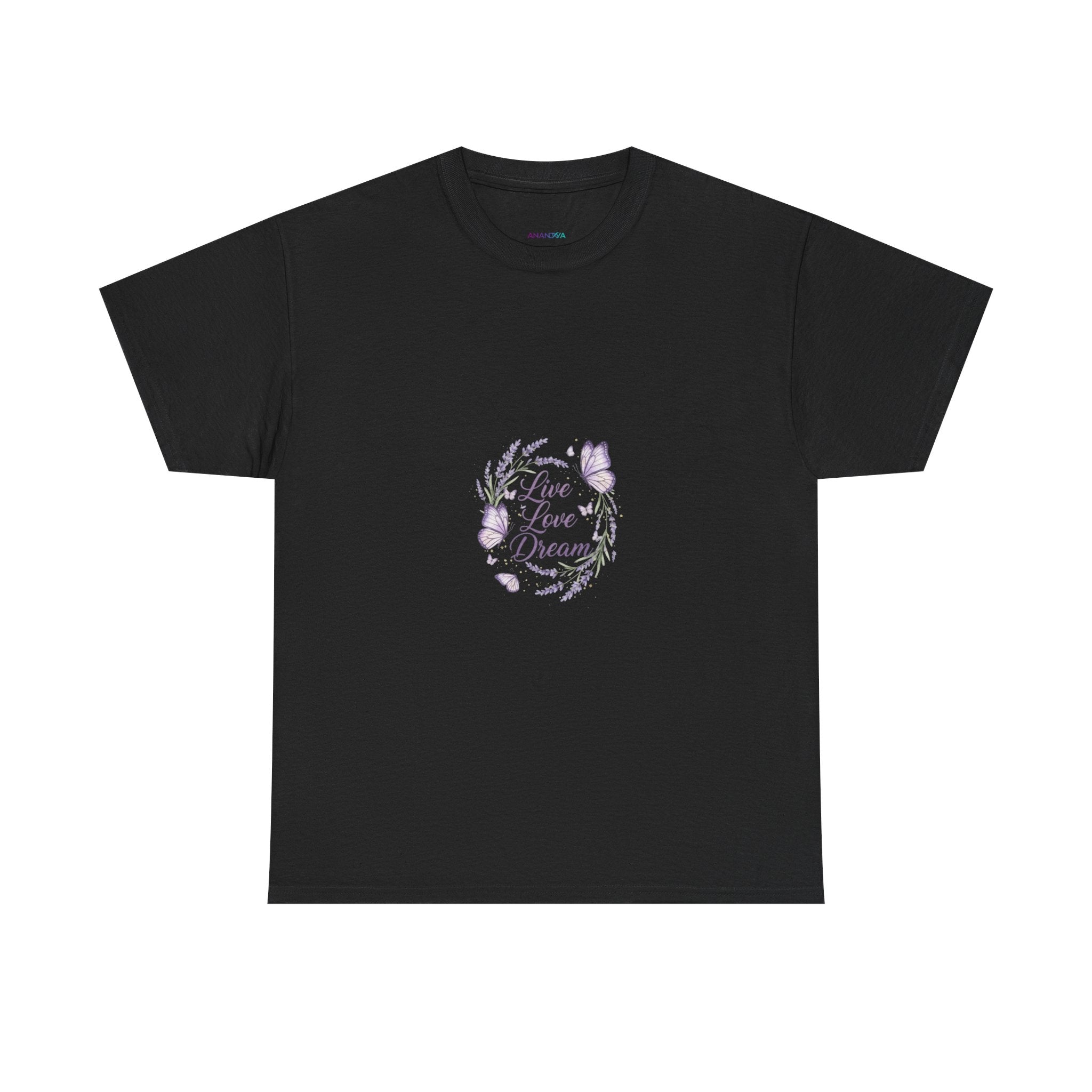 Live Your Dream Tee — Women's Floral Botanical Graphic T-Shirt