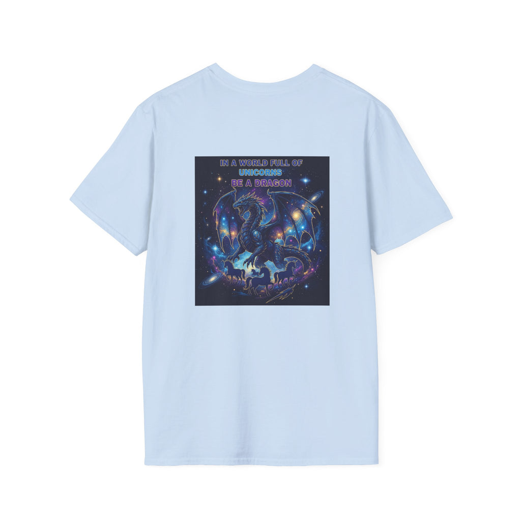 Men's Dragon Back Print Graphic T-Shirt | DTG-Printed Cotton Tee
