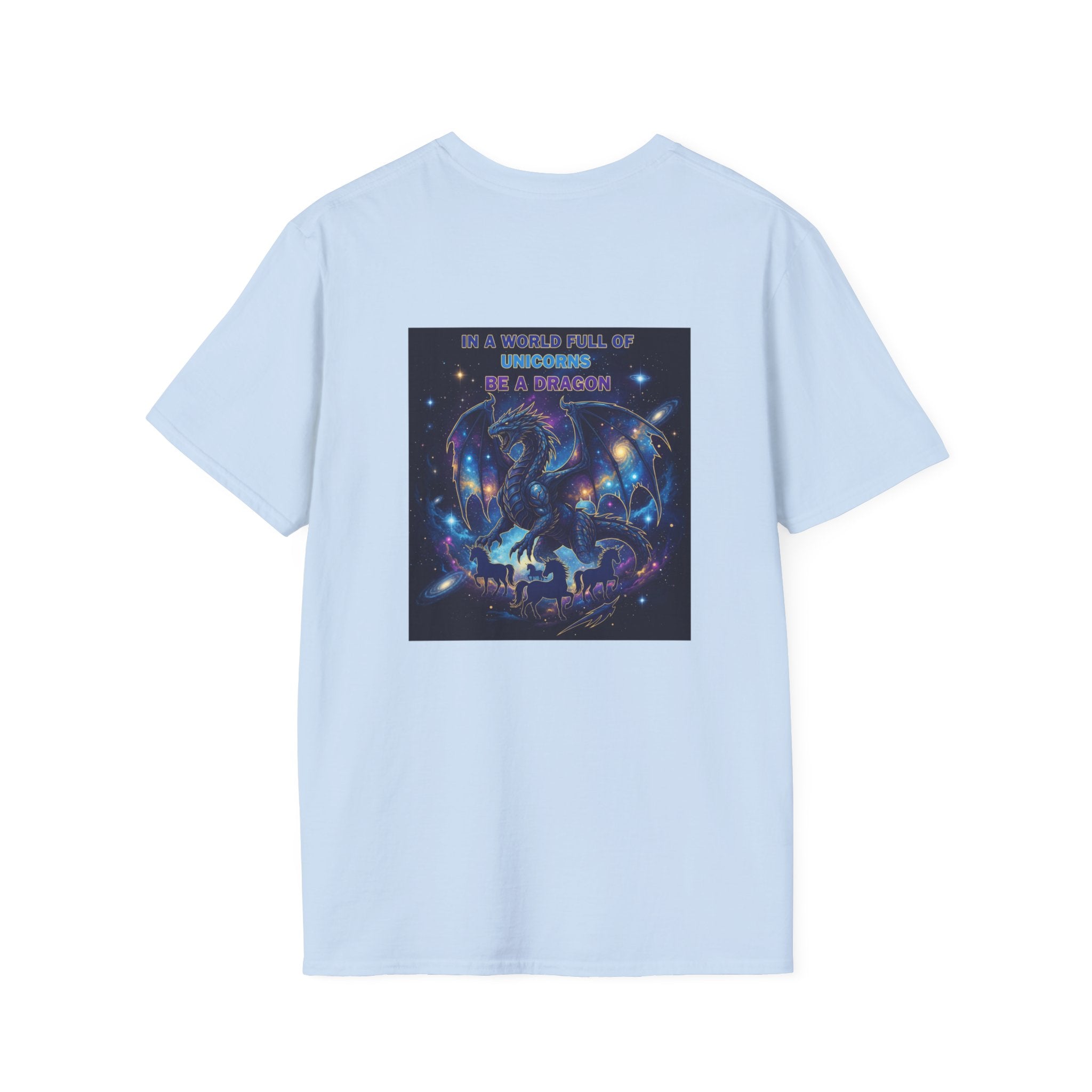 Men's Dragon Back Print Graphic T-Shirt | DTG-Printed Cotton Tee