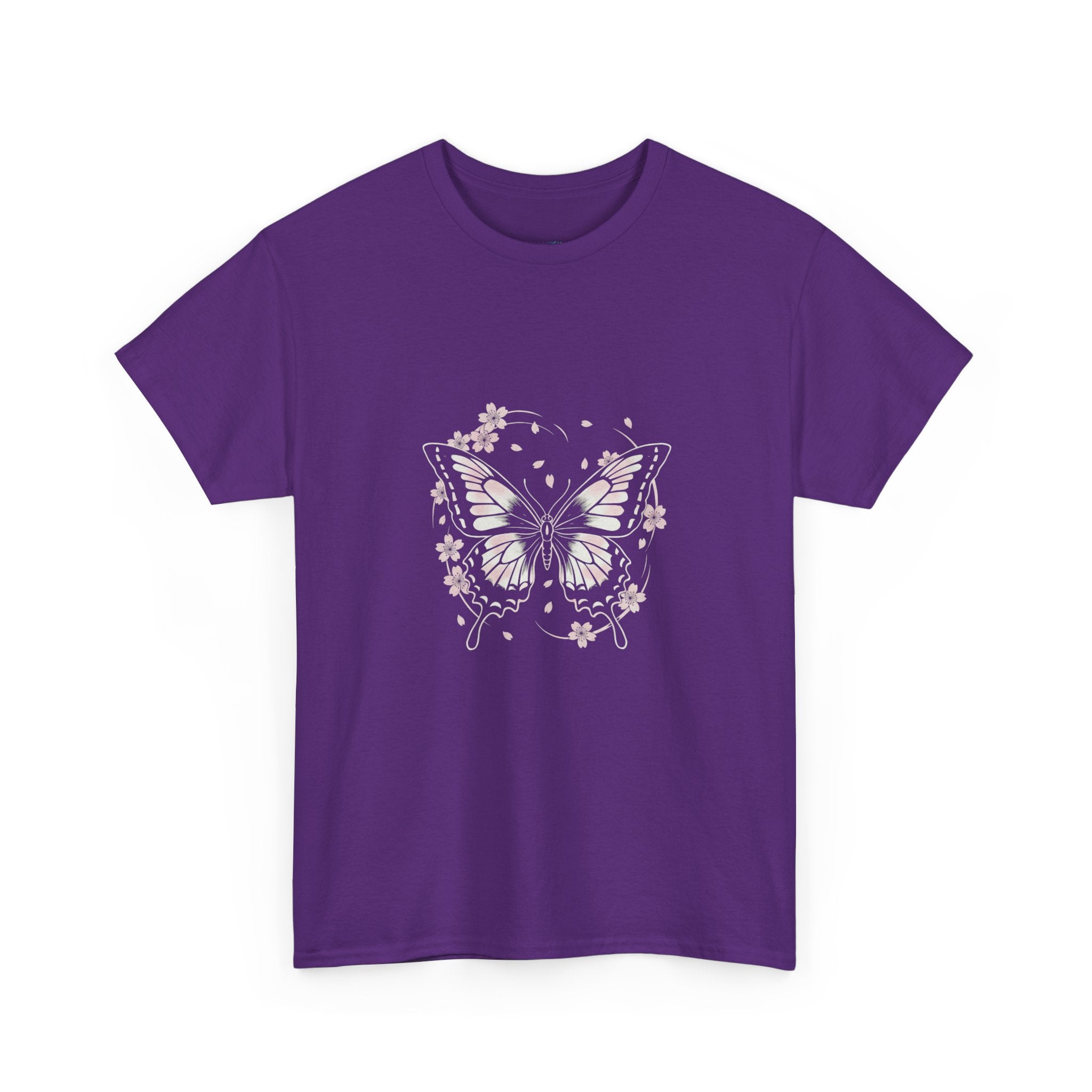 Butterfly Floral Tee — Women's Pastel Graphic T-Shirt