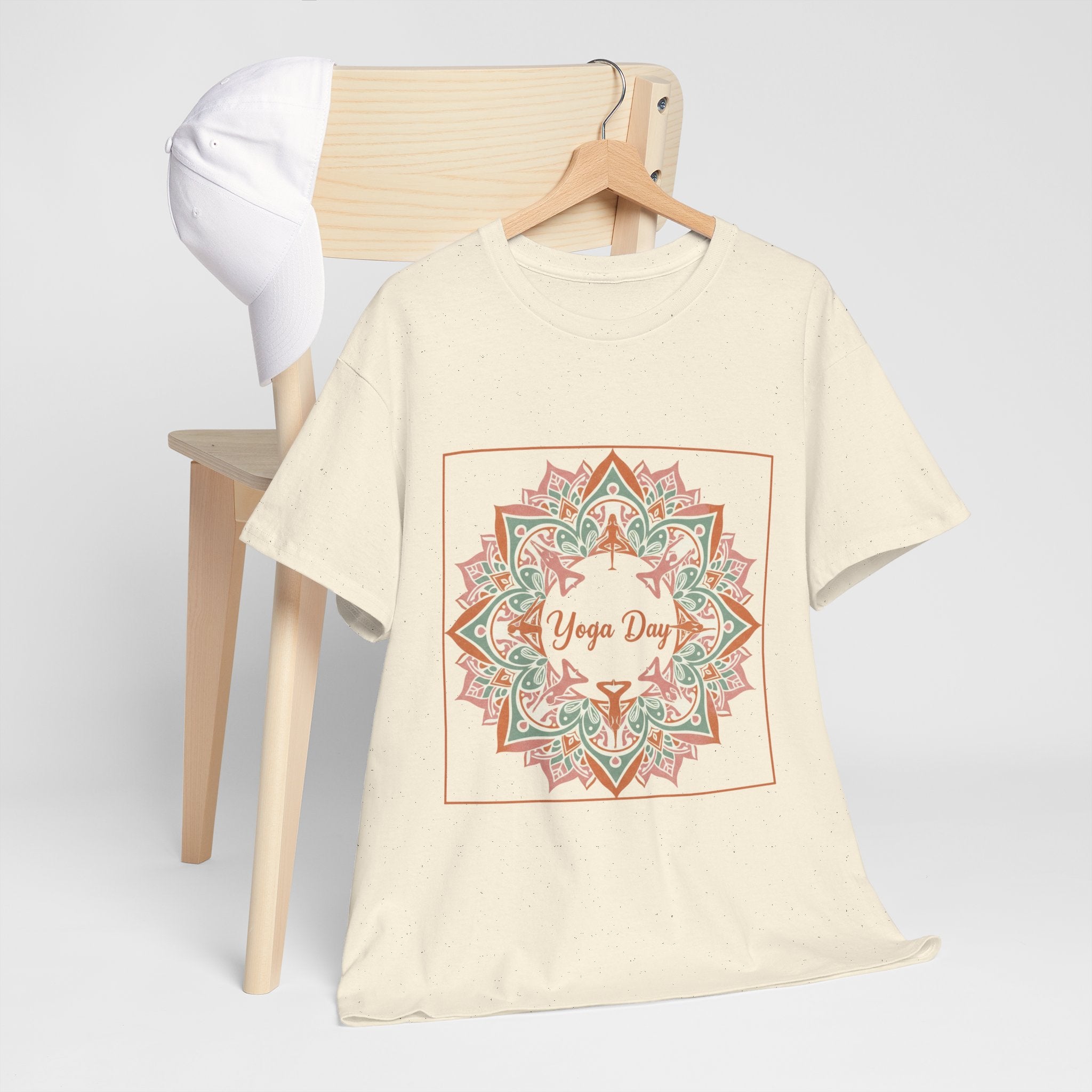 Yoga Day Mandala T-Shirt — Floral Spiritual Yoga Tee