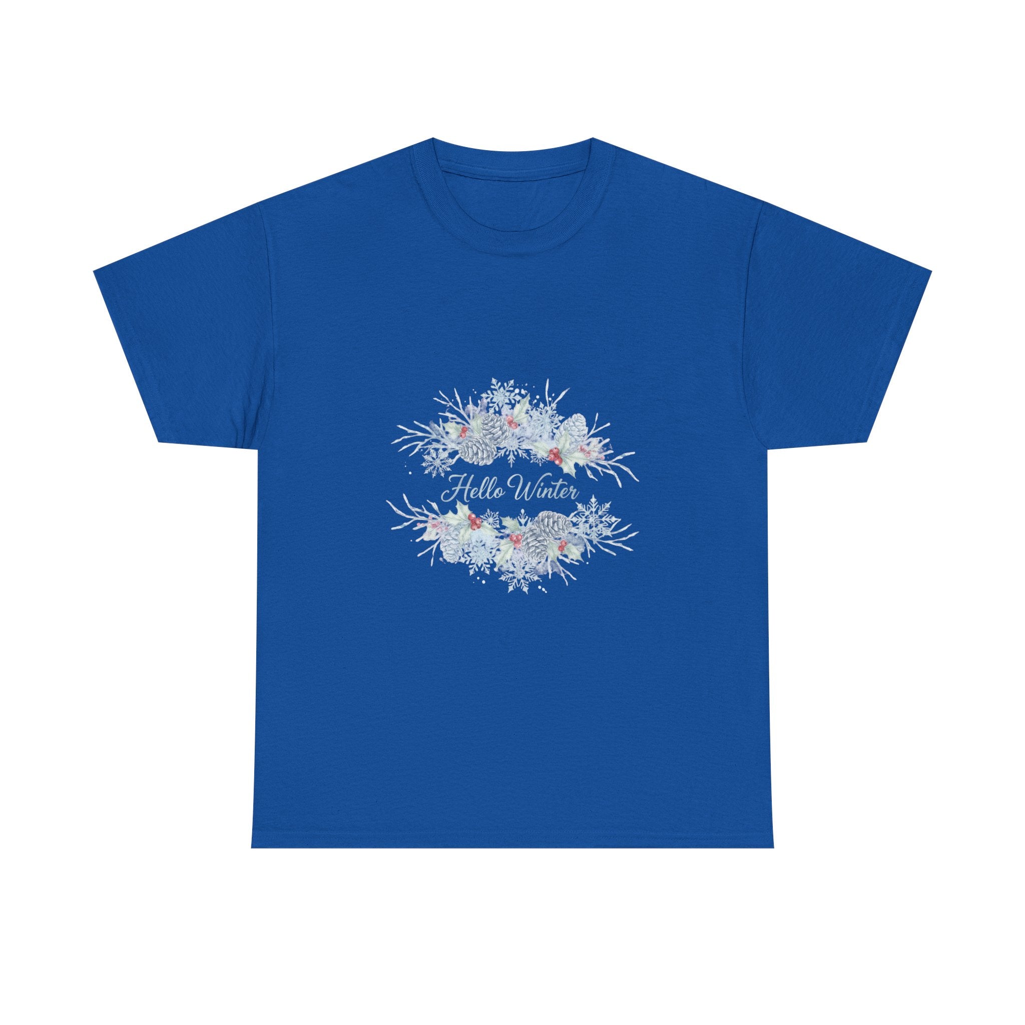 Floral Peace Tee — 'Hope & Light' Watercolour Wreath Cotton Shirt