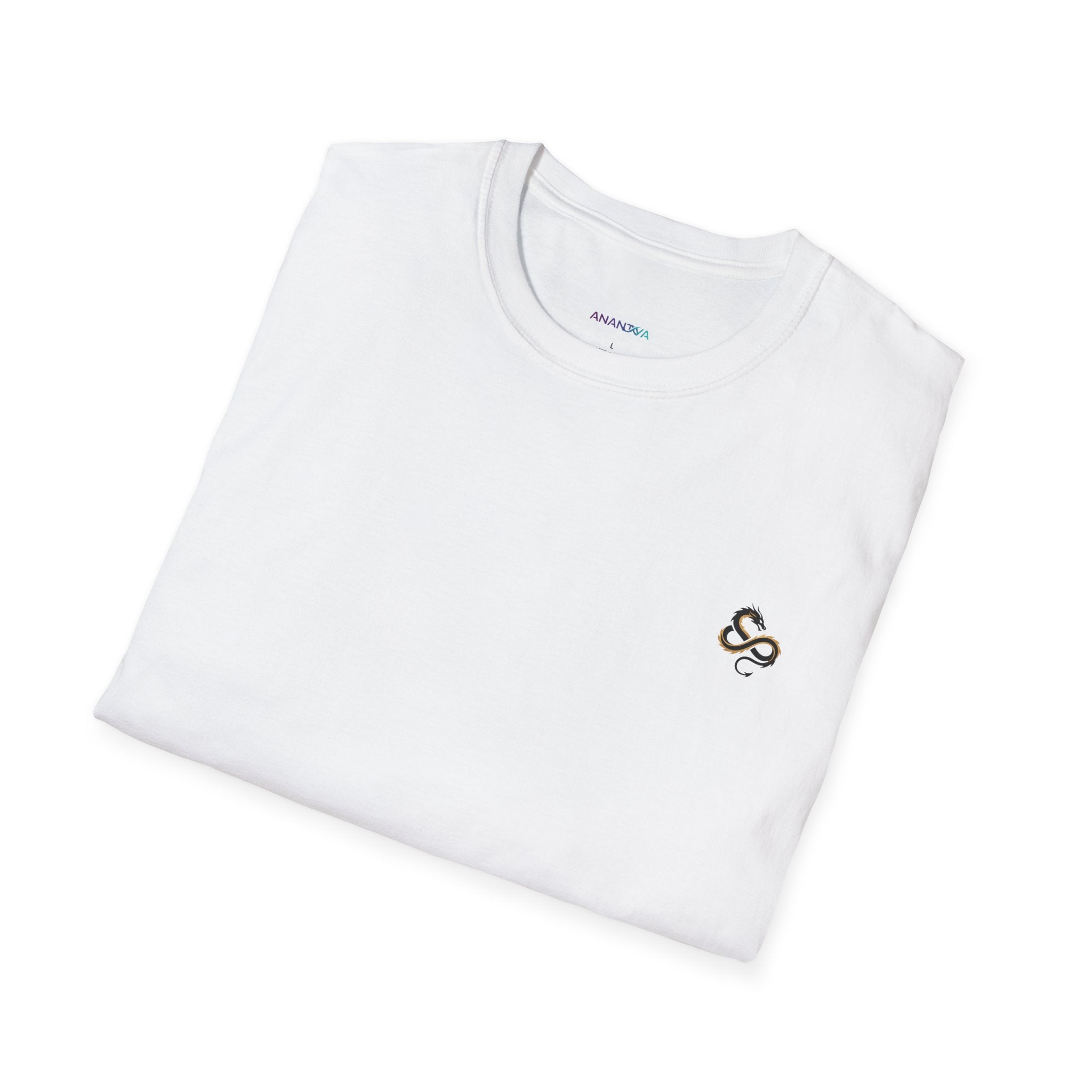Men's Dragon Back Print Graphic T-Shirt | DTG-Printed Cotton Tee