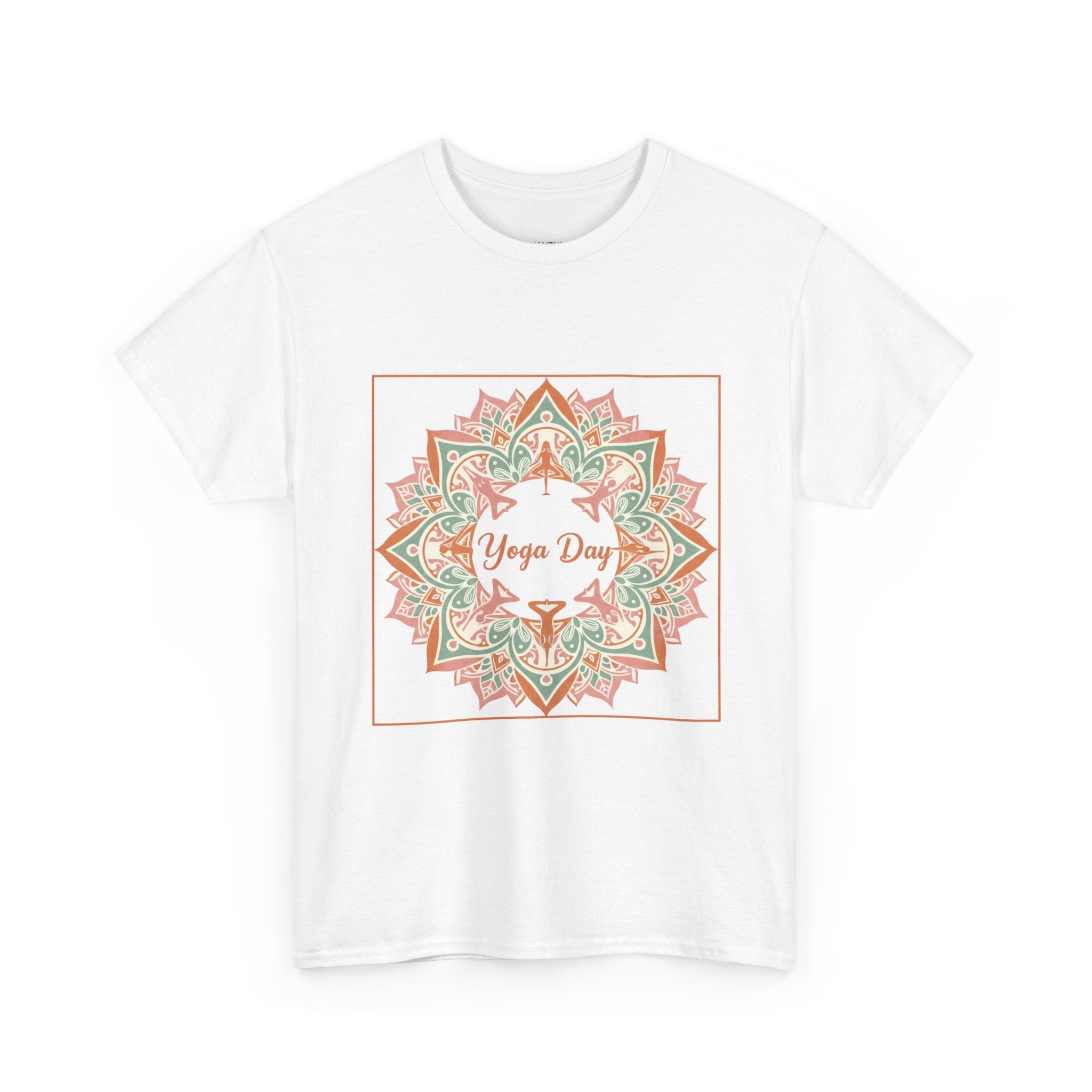 Yoga Day Mandala T-Shirt — Floral Spiritual Yoga Tee