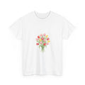 Tulip Bouquet Tee — Women's Watercolor Floral DTG Graphic T-Shirt