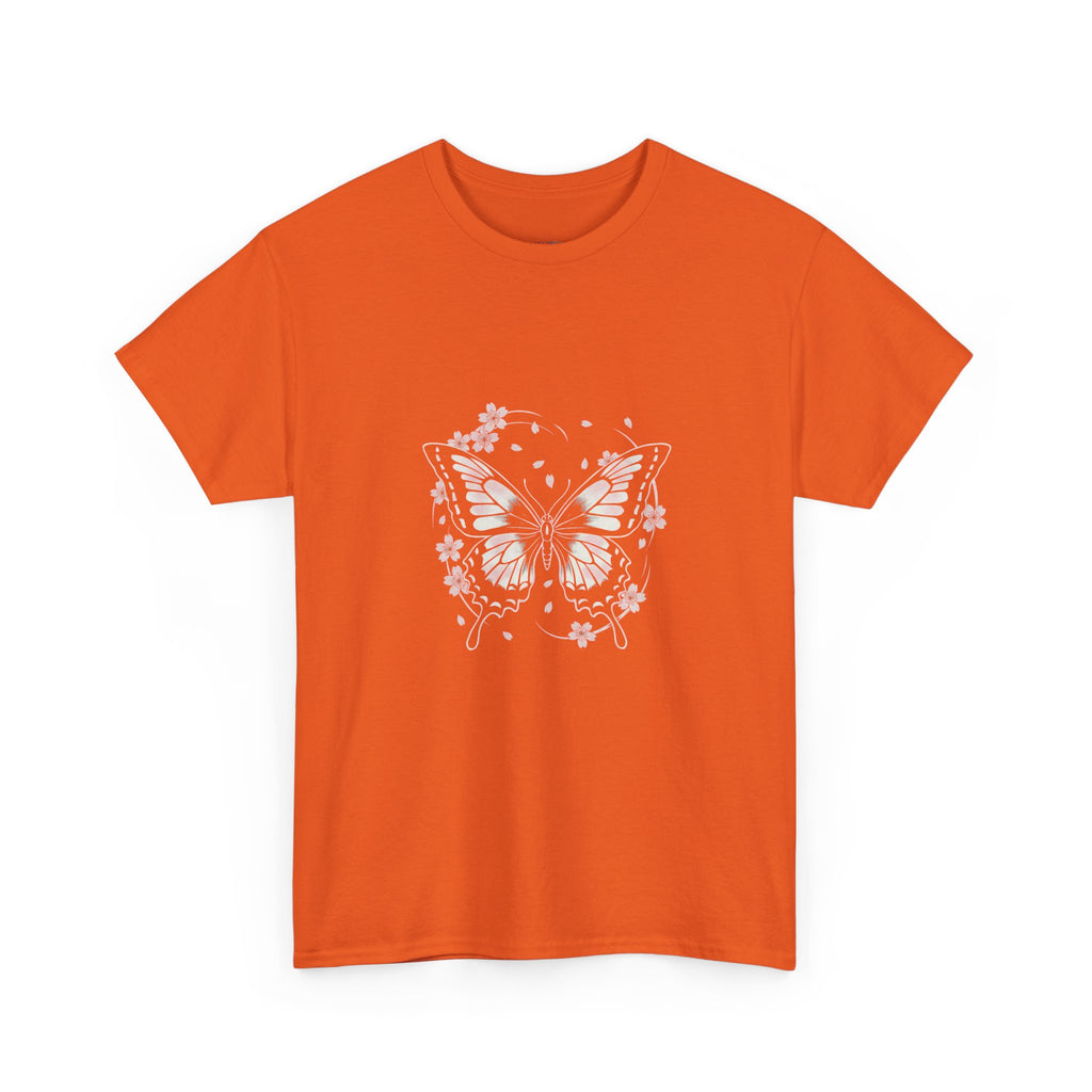 Butterfly Floral Tee — Women's Pastel Graphic T-Shirt