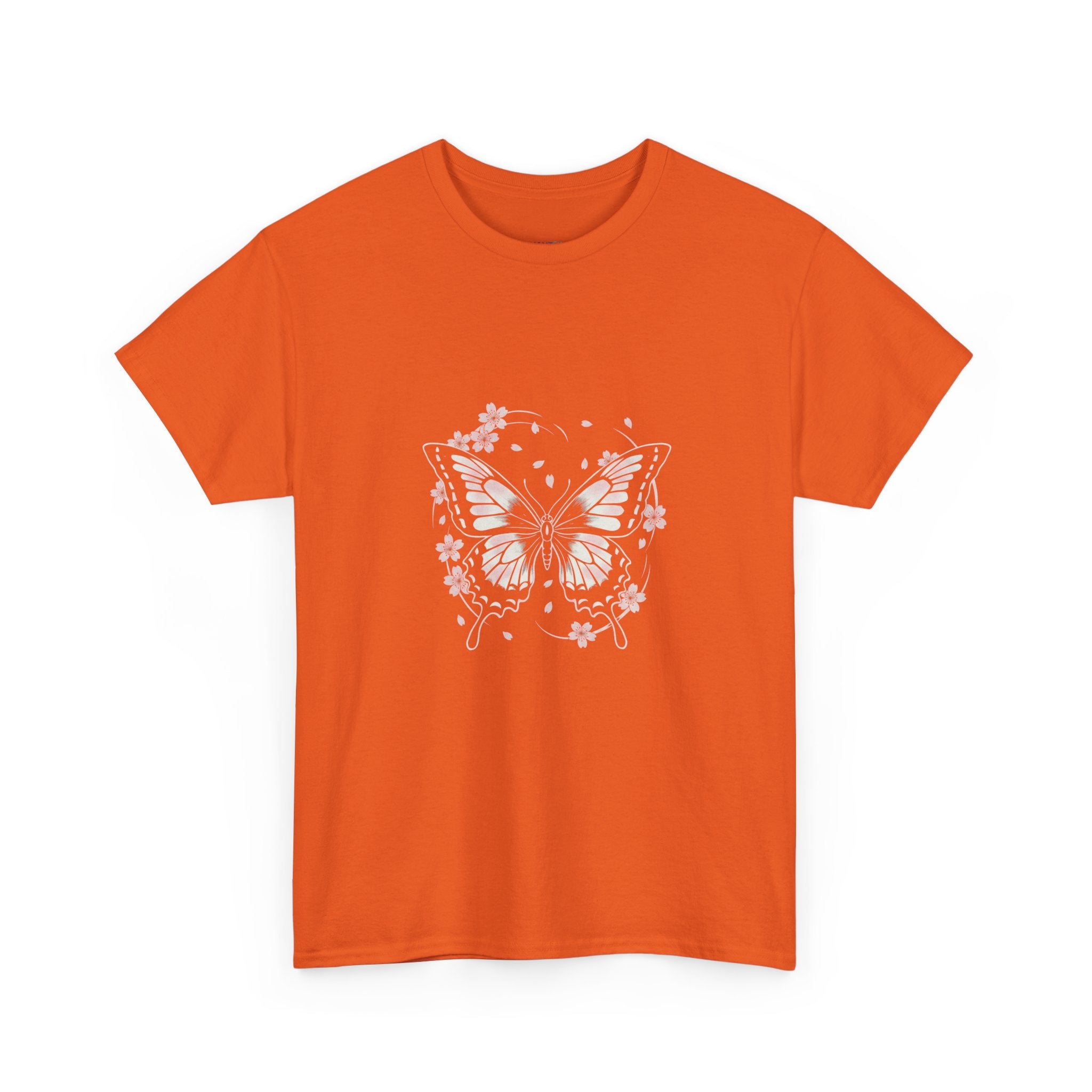 Butterfly Floral Tee — Women's Pastel Graphic T-Shirt