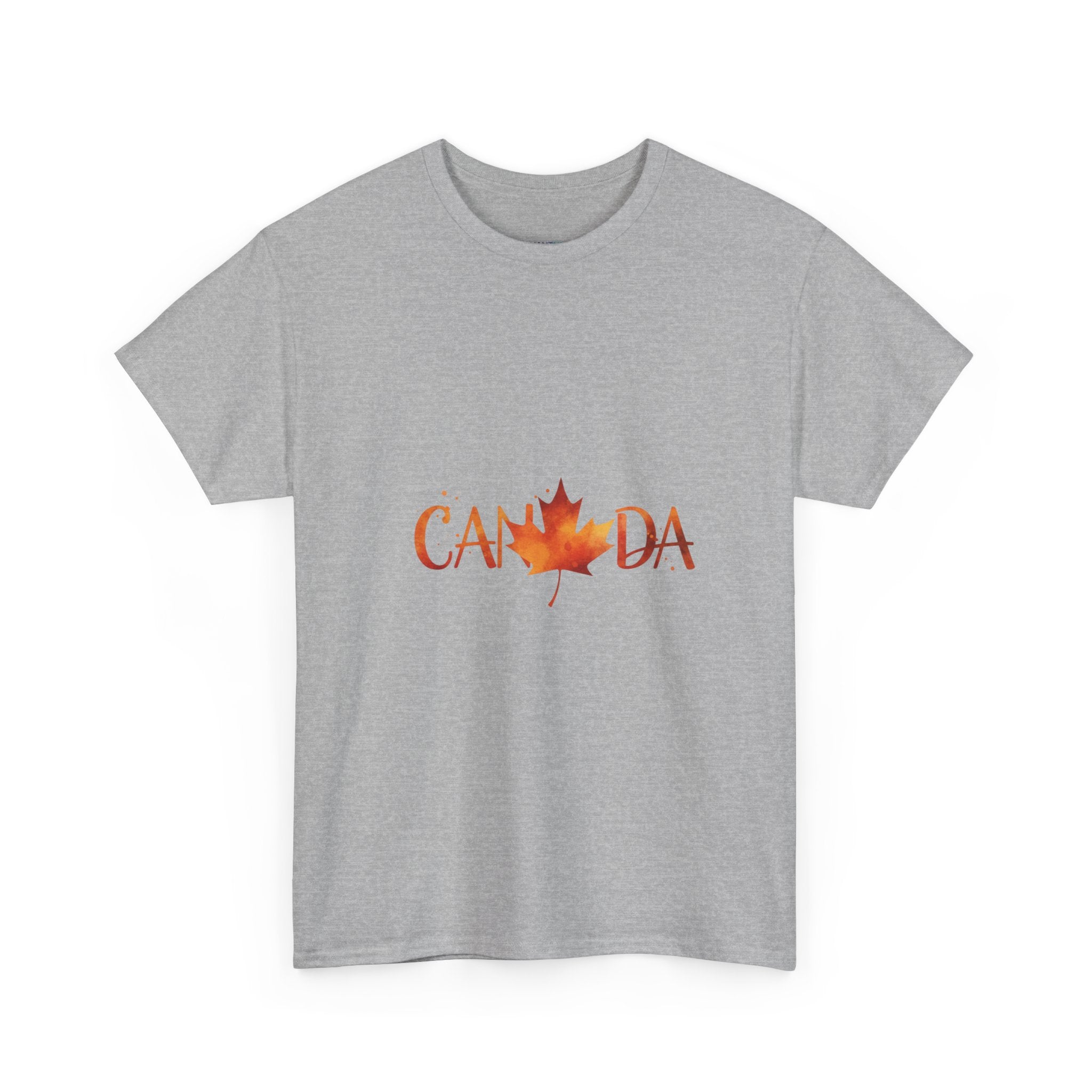 Canada Maple Leaf Unisex T-Shirt — Autumn Watercolour Graphic Tee | DTG Print