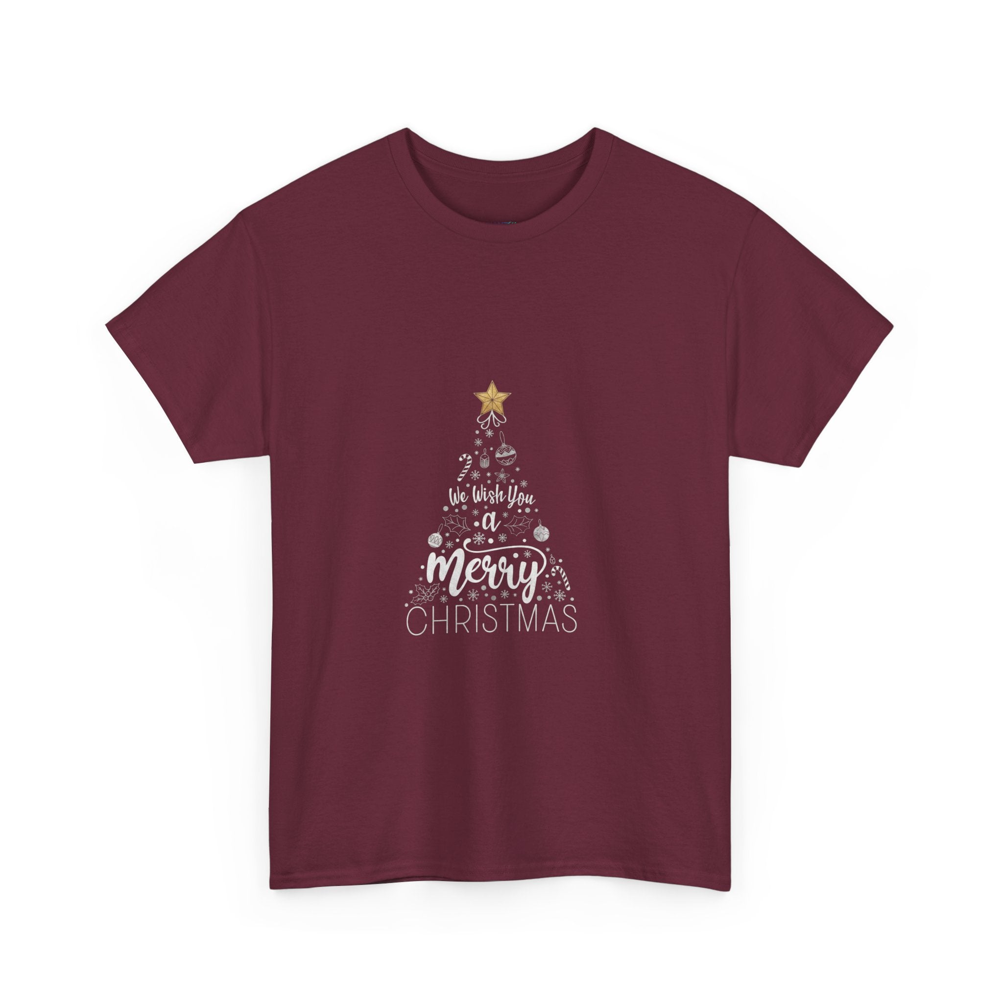 Christmas Tree Tee | "Merry Christmas" Holiday Graphic Shirt | Unisex DTG