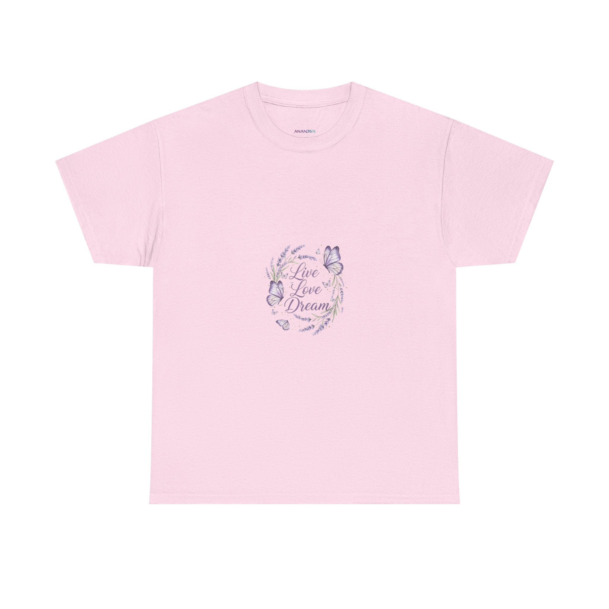Live Your Dream Tee — Women's Floral Botanical Graphic T-Shirt